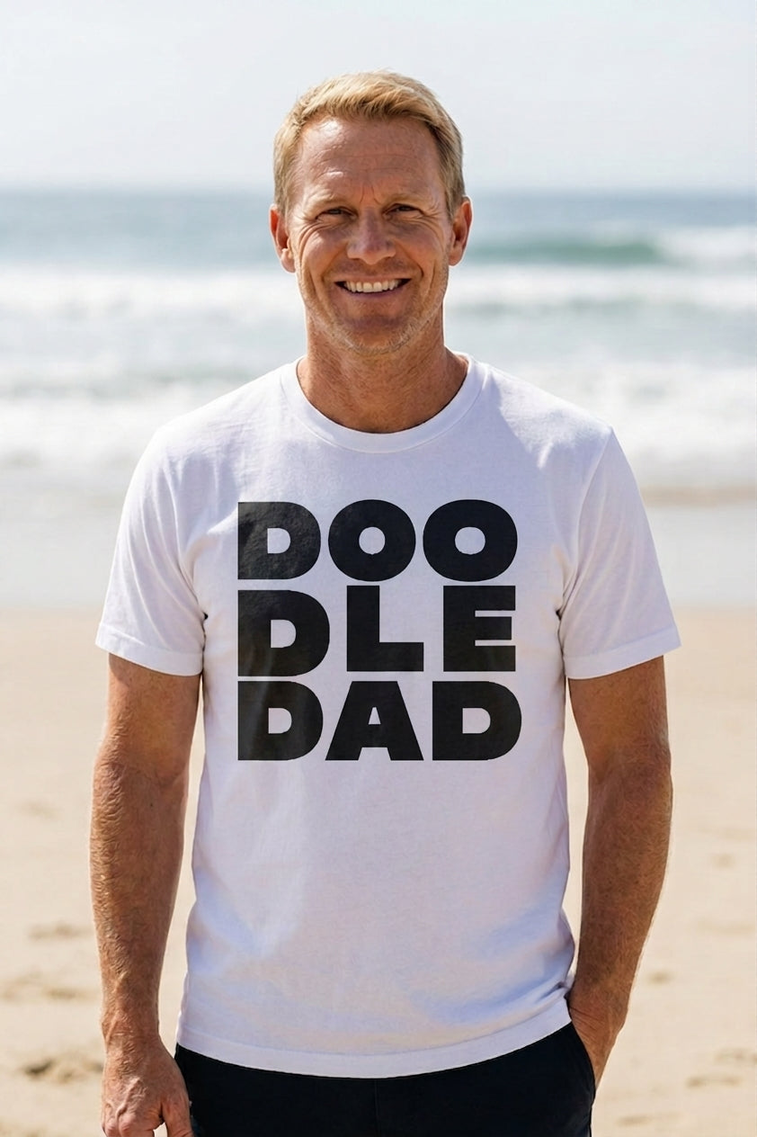DOO DLE DAD Premium Crewneck White Tee