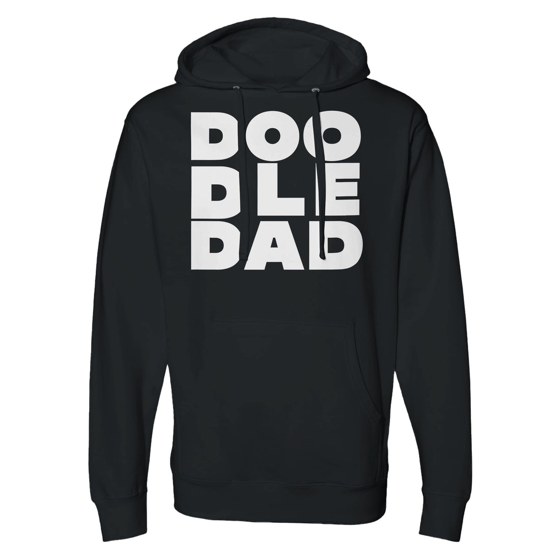 Doo Dle Dad Men's Midweight Black Hoodie