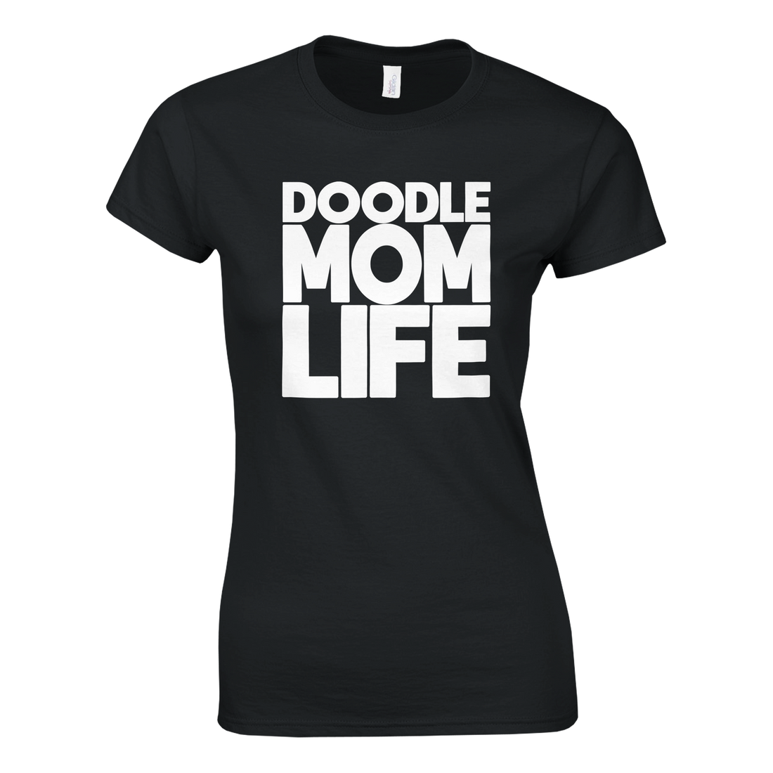Doodle Mom Life Eco-Friendly Women's Black Tee