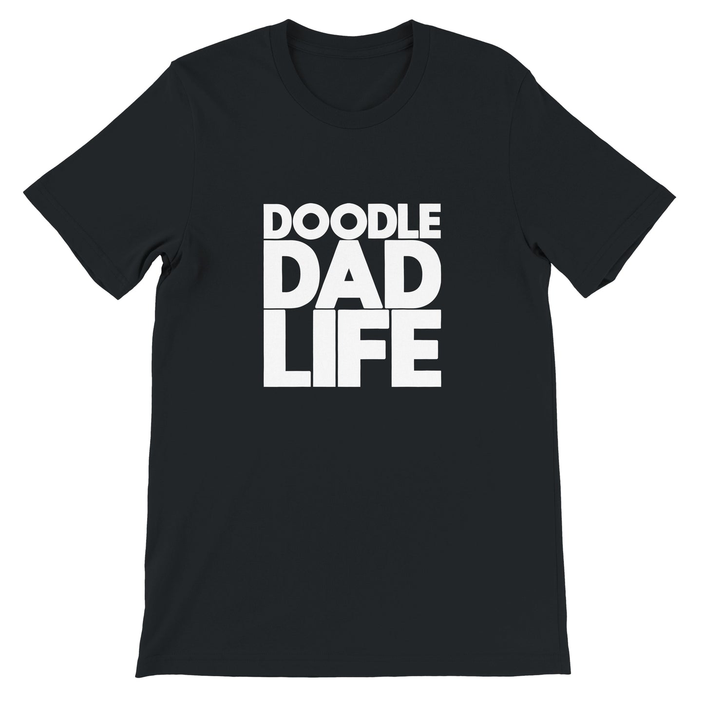 Doodle Dad Life Premium Crewneck Black Tee