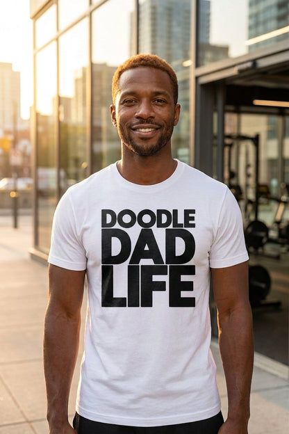 Doodle Dad Life Premium Crewneck White Tee