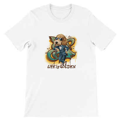 Life Is Golden Premium White Tee