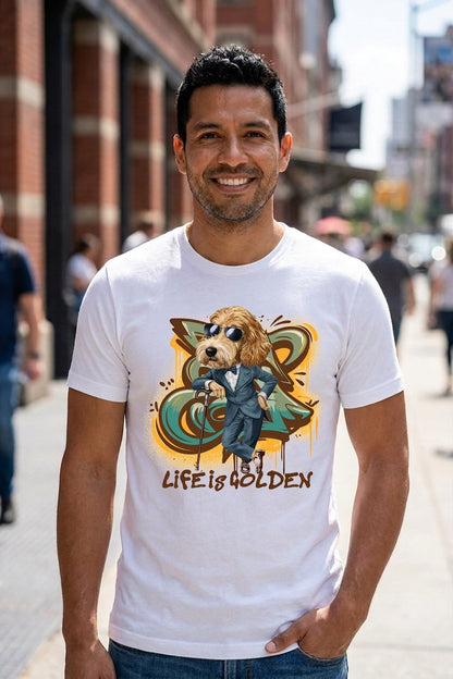 Life Is Golden Premium White Tee