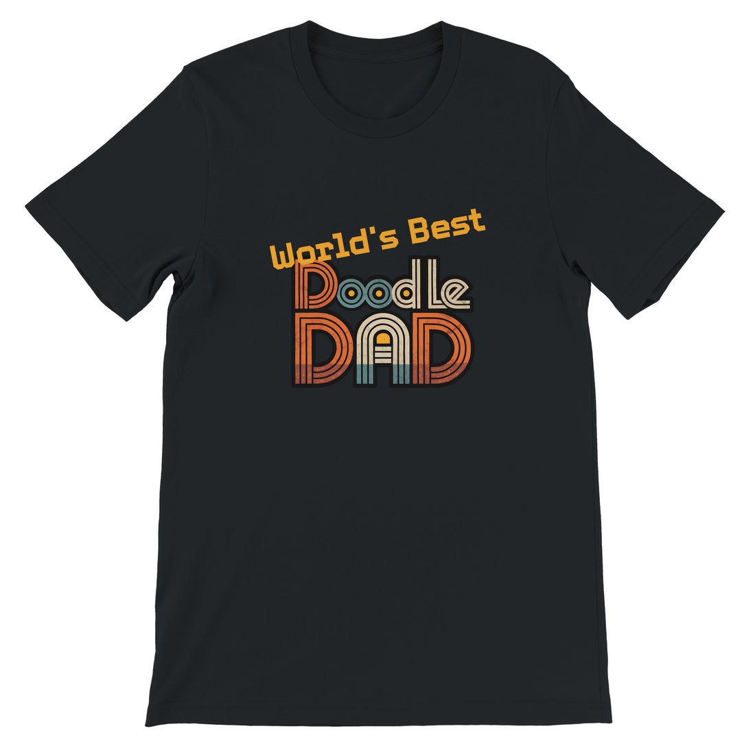 World's Best Doodle Dad Black Tee